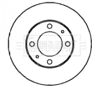 Тормозной диск BORG & BECK BBD4266
