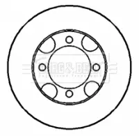 Тормозной диск BORG & BECK BBD4267