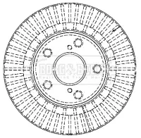 Тормозной диск BORG & BECK BBD4309