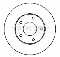 Тормозной диск BORG & BECK BBD4327