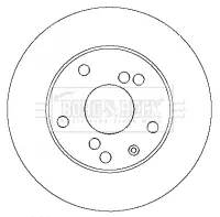 Тормозной диск BORG & BECK BBD4358
