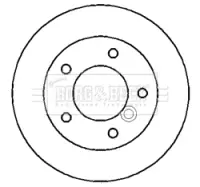 Тормозной диск BORG & BECK BBD4370 (фото 1)