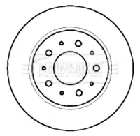 Тормозной диск BORG & BECK BBD4371
