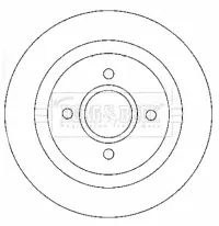 Тормозной диск BORG & BECK BBD4421