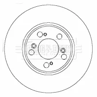 Тормозной диск BORG & BECK BBD4425