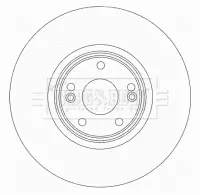 Тормозной диск BORG & BECK BBD4438