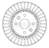 Тормозной диск BORG & BECK BBD4442