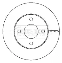 Тормозной диск BORG & BECK BBD4474
