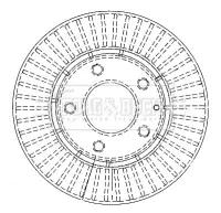 Тормозной диск BORG & BECK BBD4483