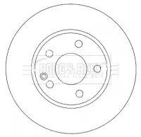 Тормозной диск BORG & BECK BBD4484