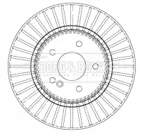 Тормозной диск BORG & BECK BBD4493
