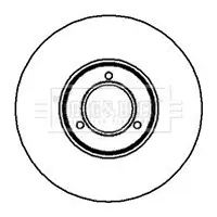 Тормозной диск BORG & BECK BBD4505