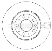 Тормозной диск BORG & BECK BBD4517
