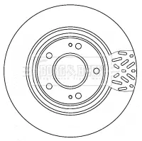 Тормозной диск BORG & BECK BBD4521
