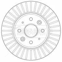 Тормозной диск BORG & BECK BBD4526