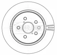 Тормозной диск BORG & BECK BBD4535