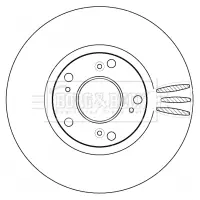 Тормозной диск BORG & BECK BBD4538