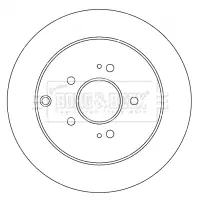 Тормозной диск BORG & BECK BBD4539