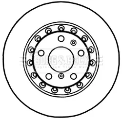 Тормозной диск BORG & BECK BBD4547
