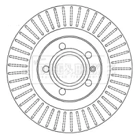 Тормозной диск BORG & BECK BBD4548