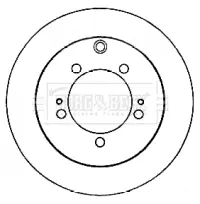 Тормозной диск BORG & BECK BBD4556