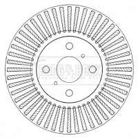 Тормозной диск BORG & BECK BBD4559