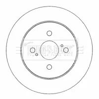 Тормозной диск BORG & BECK BBD4561