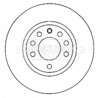 Тормозной диск BORG & BECK BBD4580