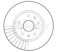 Тормозной диск BORG & BECK BBD4614