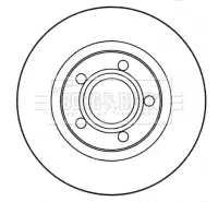 Тормозной диск BORG & BECK BBD4615