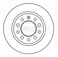 Тормозной диск BORG & BECK BBD4625