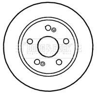 Тормозной диск BORG & BECK BBD4643