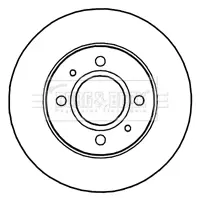 Тормозной диск BORG & BECK BBD4653