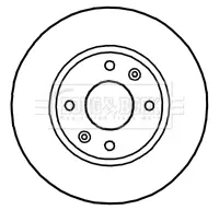 Тормозной диск BORG & BECK BBD4654