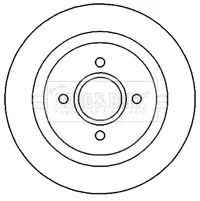 Тормозной диск BORG & BECK BBD4662