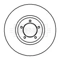 Тормозной диск BORG & BECK BBD4665