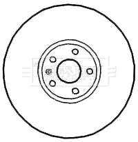 Тормозной диск BORG & BECK BBD4673