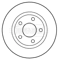 Тормозной диск BORG & BECK BBD4684