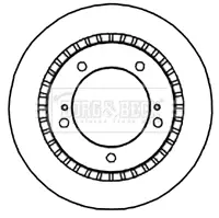 Тормозной диск BORG & BECK BBD4688