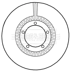 Тормозной диск BORG & BECK BBD4694