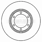 Тормозной диск BORG & BECK BBD4728