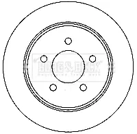 Тормозной диск BORG & BECK BBD4734