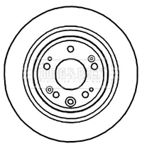Тормозной диск BORG & BECK BBD4744