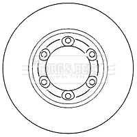 Тормозной диск BORG & BECK BBD4758