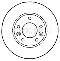 Тормозной диск BORG & BECK BBD4774