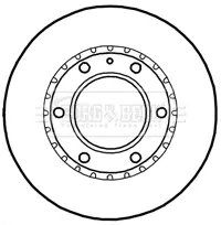 Тормозной диск BORG & BECK BBD4793