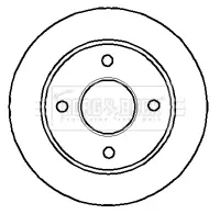 Тормозной диск BORG & BECK BBD4954