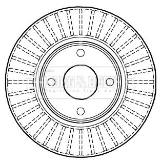 Тормозной диск BORG & BECK BBD4985