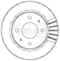 Тормозной диск BORG & BECK BBD5007