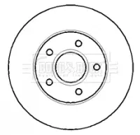 Тормозной диск BORG & BECK BBD5067